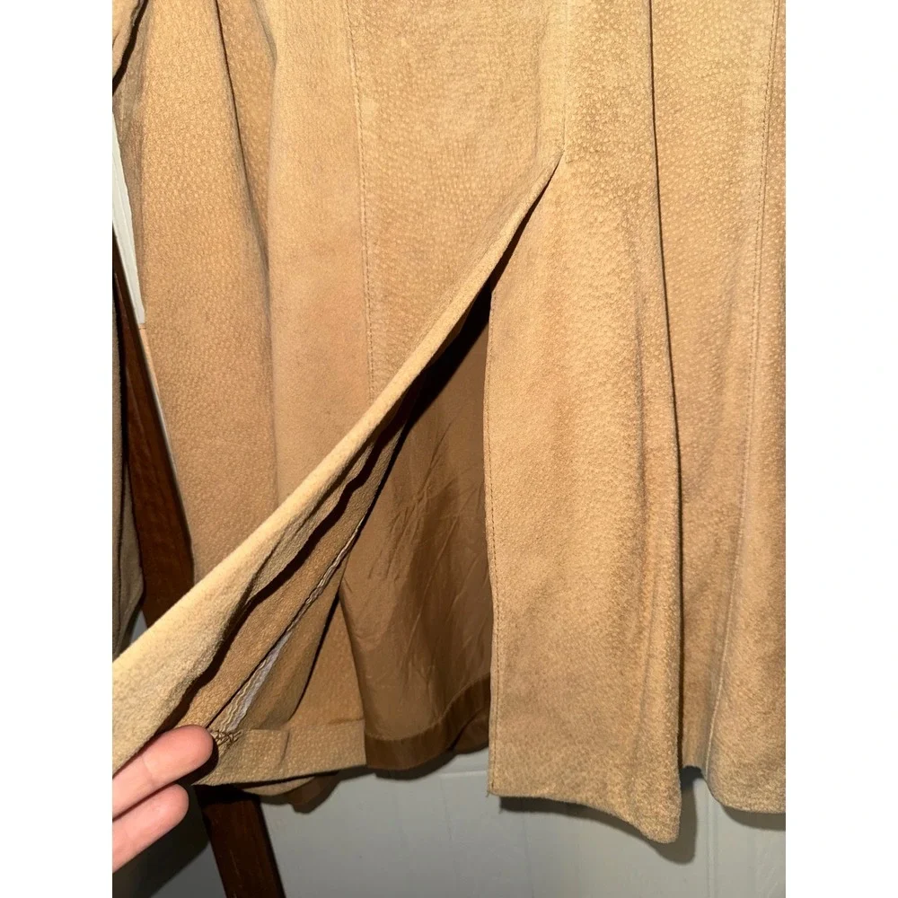 Scully Western Suede Leather Blazer Sport Coat Tan Embroidered Mens 48L